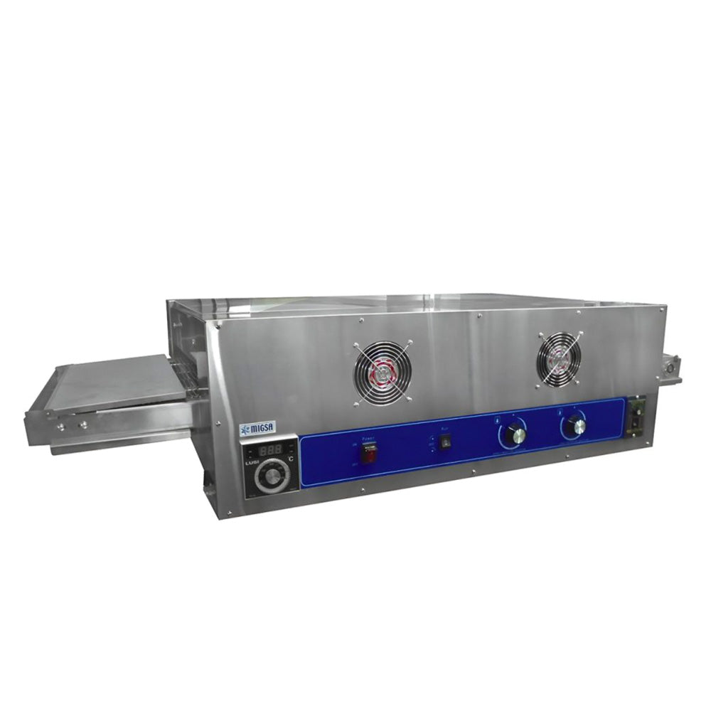 Horno Pizzero De Banda Migsa HEP-18 Electrico Con Entrada De 46 cm