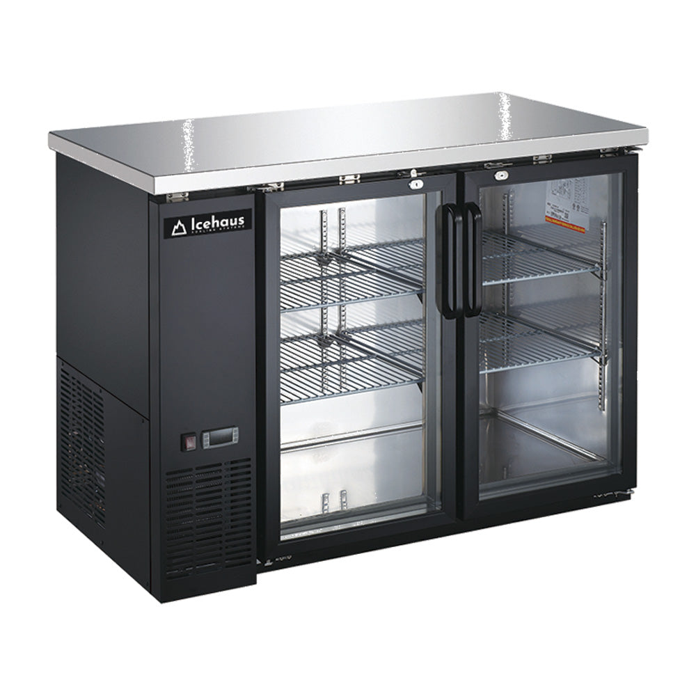 Refrigerador Contra Barra Icehaus CBR-2PC-SS-02 De 2 Puertas