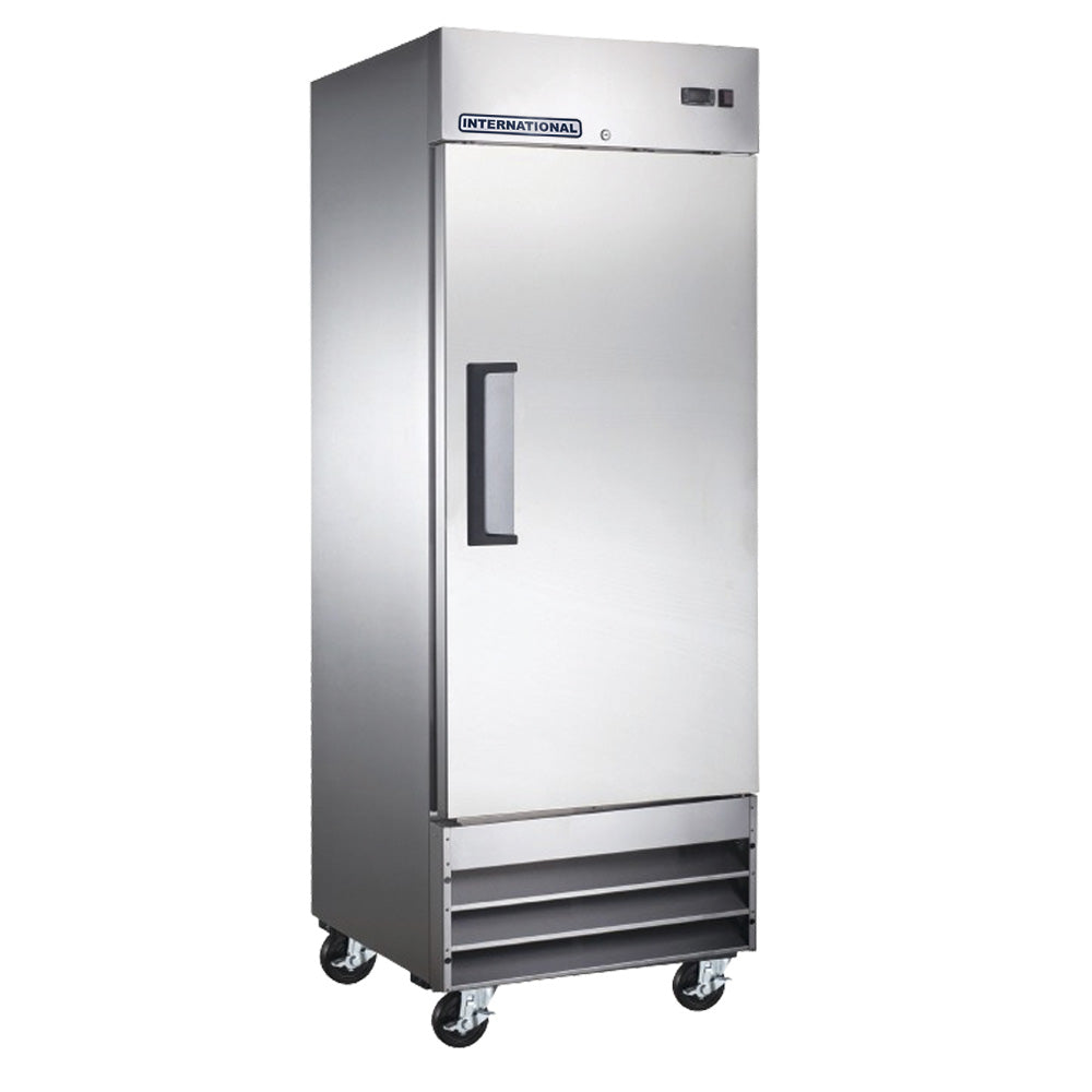 Refrigerador De Acero Inoxidable International INT-RV-1PS-AI Puerta Solida