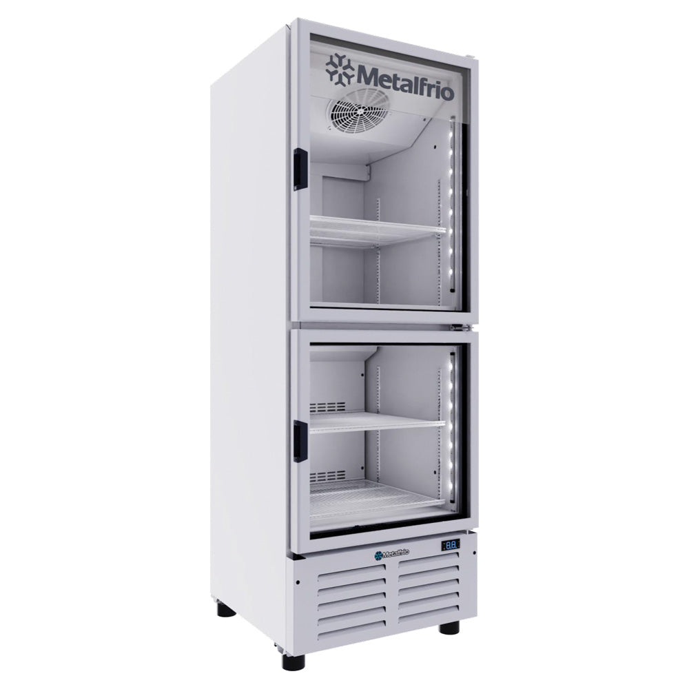 Refrigerador Dual Metalfrio VFH-20 Puertas De Cristal