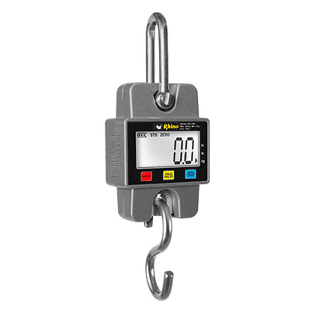 Bascula Colgante Rhino BAC-300 Pantalla LCD Funcion HOLD Para 300 Kg