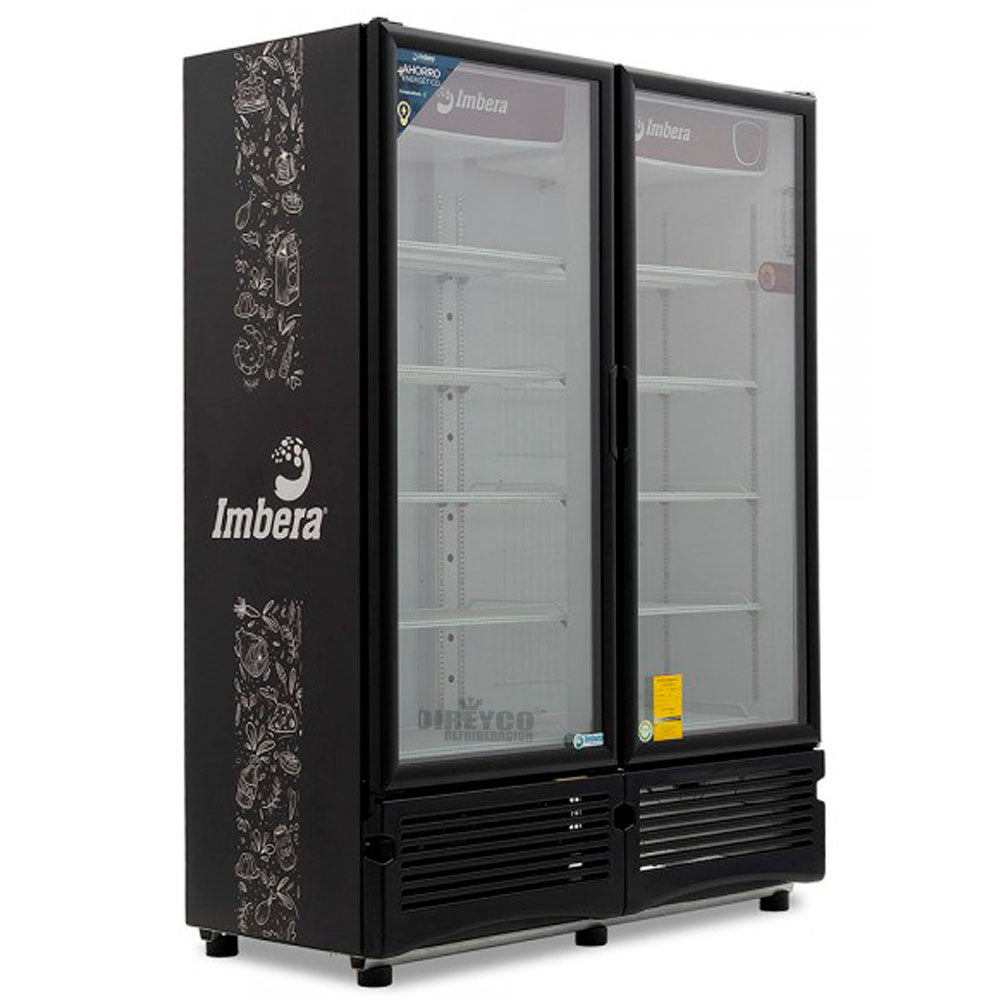 Refrigerador bar 2 puertas vidrio 900*520*800mm 110V/60Hz 1C