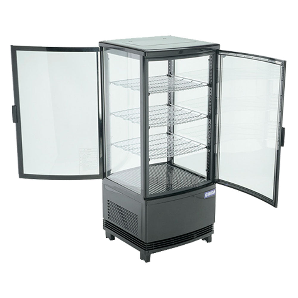 Vitrina Migsa RT-78L-2R Panorámico Puertas De Cristal Curvo